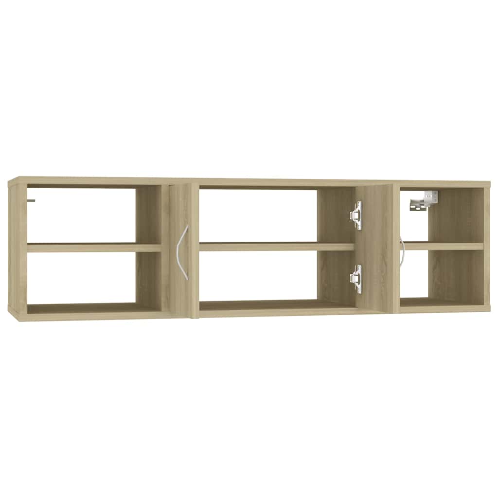 806259 vidaXL Wall Shelf Sonoma Oak 102x30x29 cm Engineered Wood