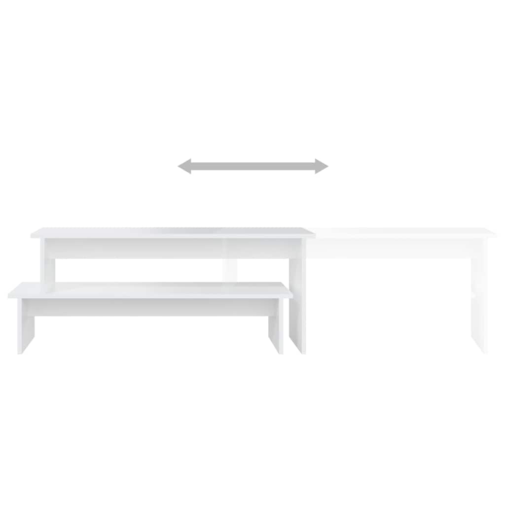 806265 vidaXL TV Cabinet White 180x30x43 cm Engineered Wood