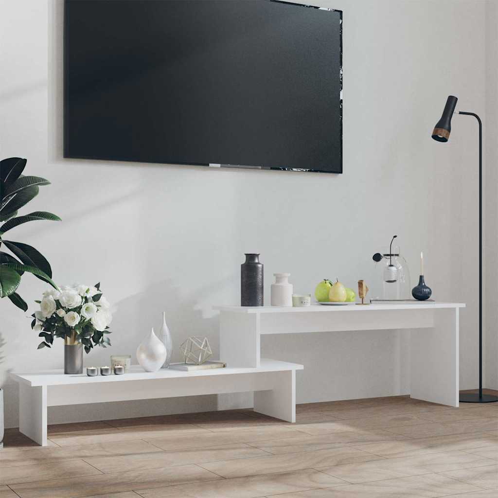 806265 vidaXL TV Cabinet White 180x30x43 cm Engineered Wood