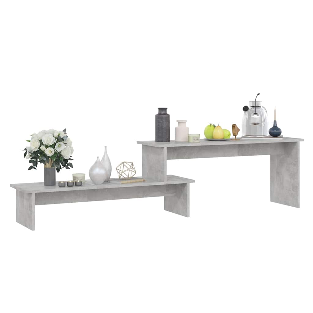 806269 vidaXL TV Cabinet Concrete Grey 180x30x43 cm Engineered Wood