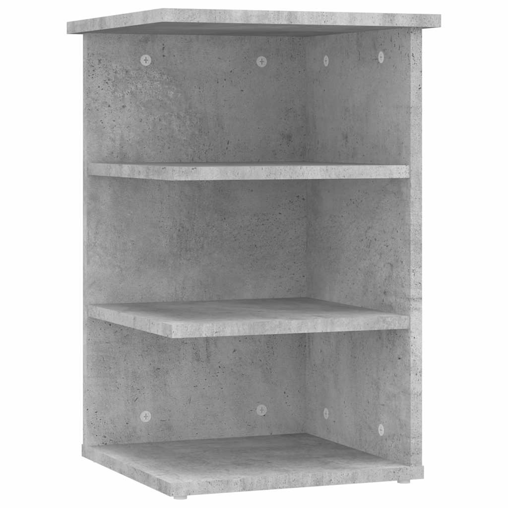 806278 vidaXL Side Cabinet Concrete Grey 35x35x55 cm Engineered Wood
