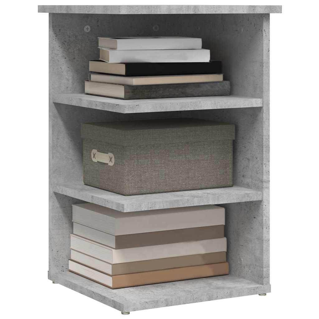 806278 vidaXL Side Cabinet Concrete Grey 35x35x55 cm Engineered Wood