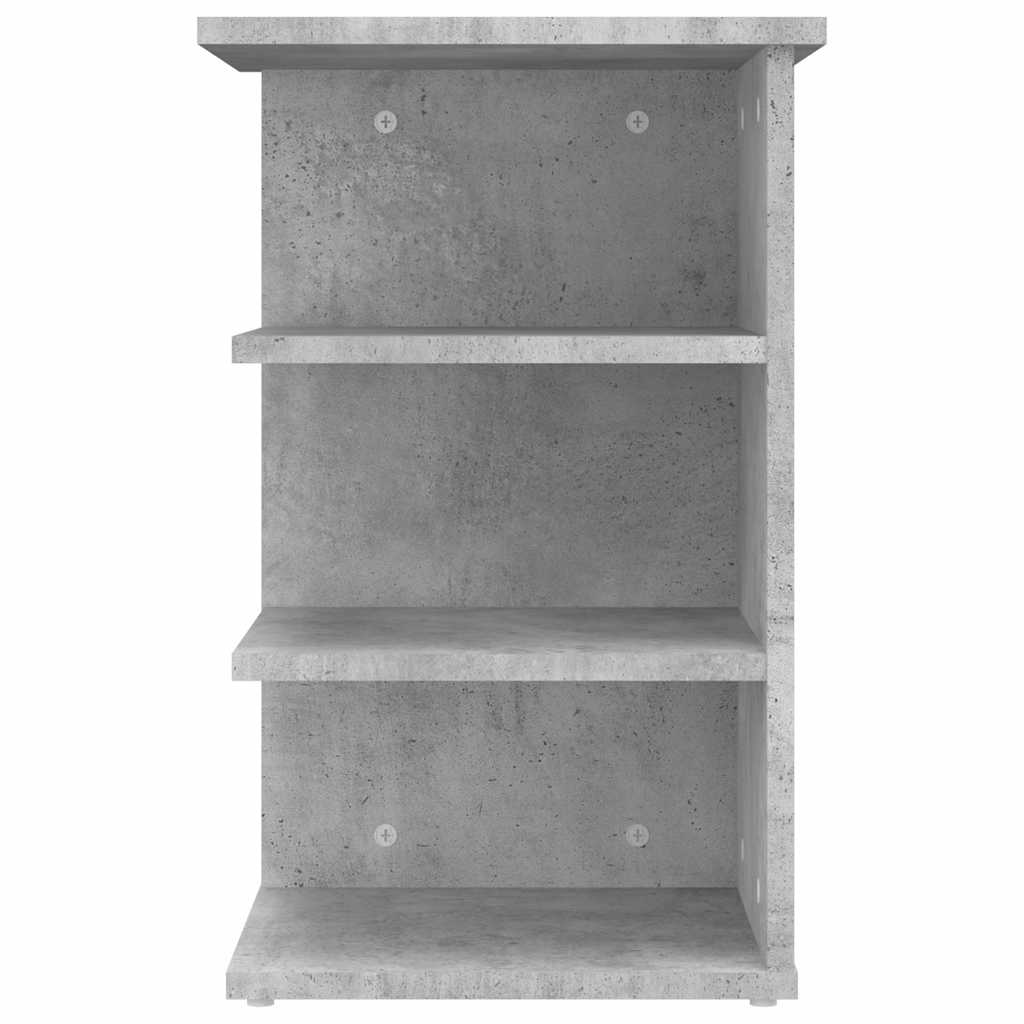 806278 vidaXL Side Cabinet Concrete Grey 35x35x55 cm Engineered Wood