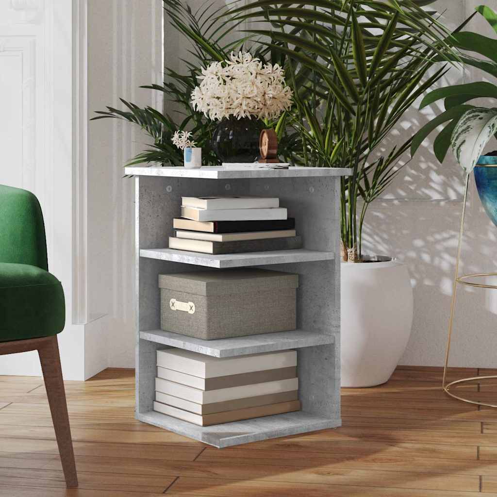 806278 vidaXL Side Cabinet Concrete Grey 35x35x55 cm Engineered Wood