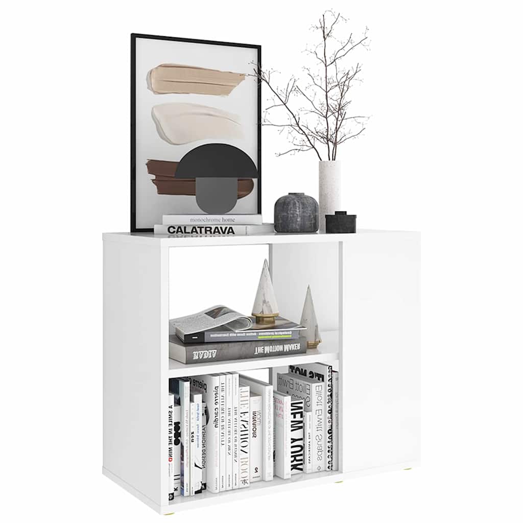 806301 vidaXL Side Cabinet White 60x30x50 cm Engineered Wood