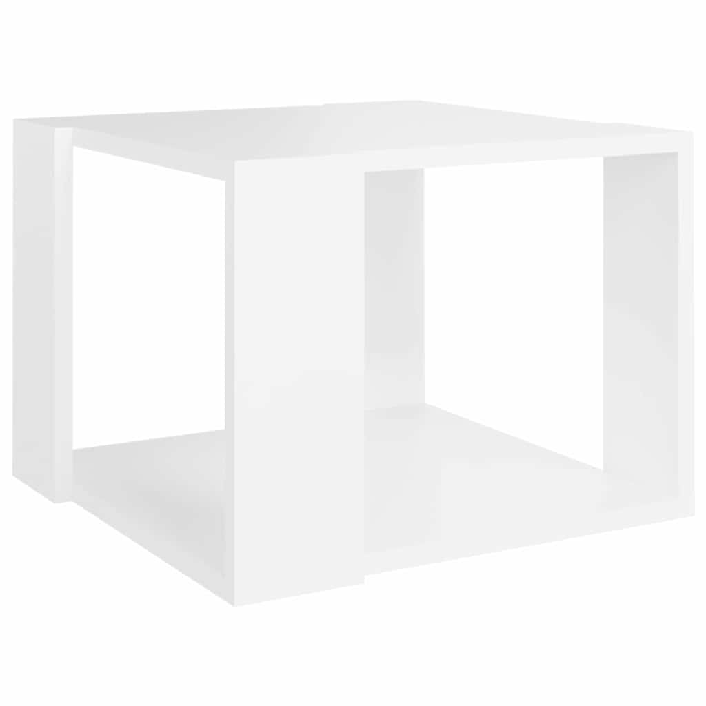 806310 vidaXL Coffee Table White 40x40x30 cm Engineered Wood