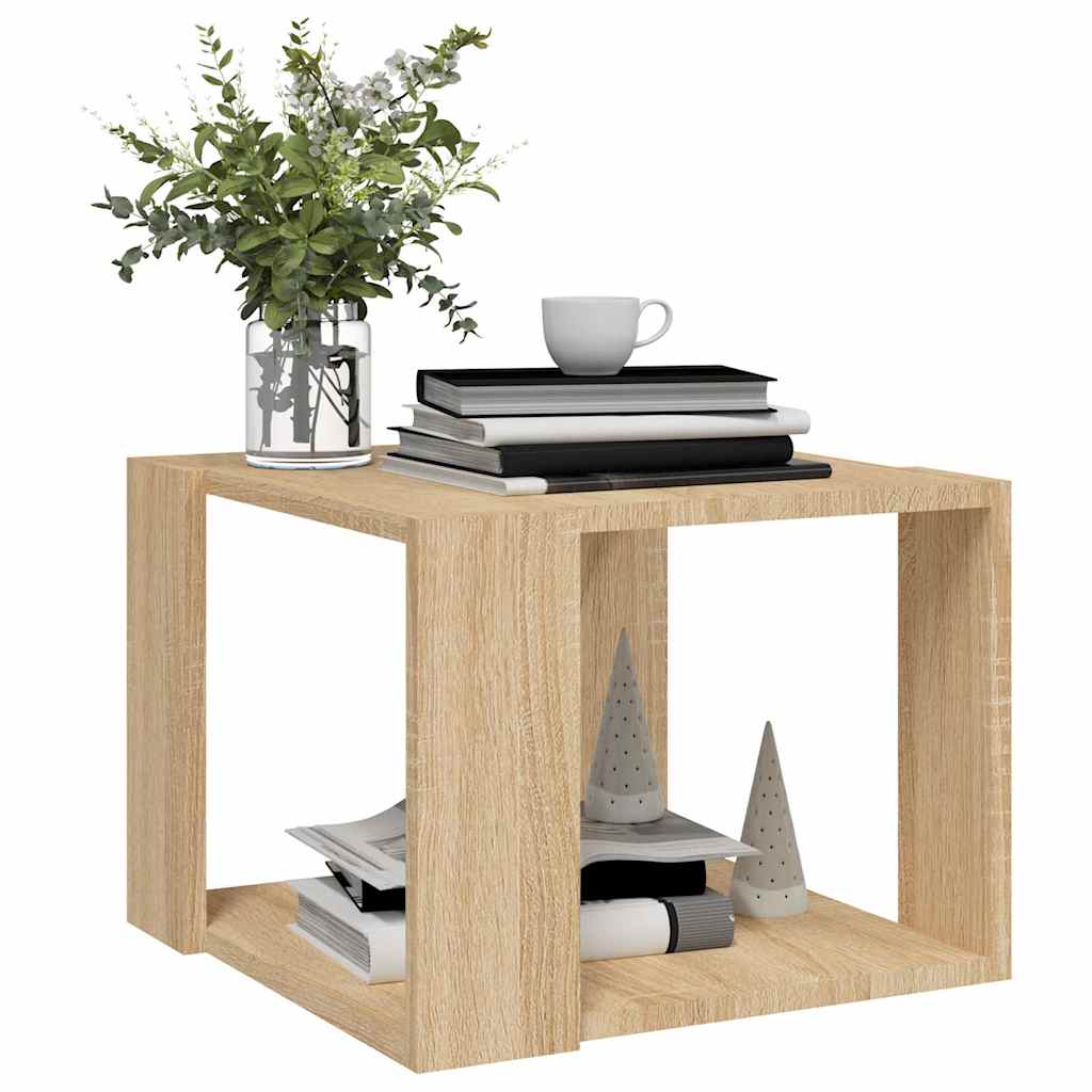 806313 vidaXL Coffee Table Sonoma Oak 40x40x30 cm Engineered Wood