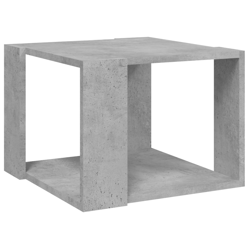 806314 vidaXL Coffee Table Concrete Grey 40x40x30 cm Engineered Wood