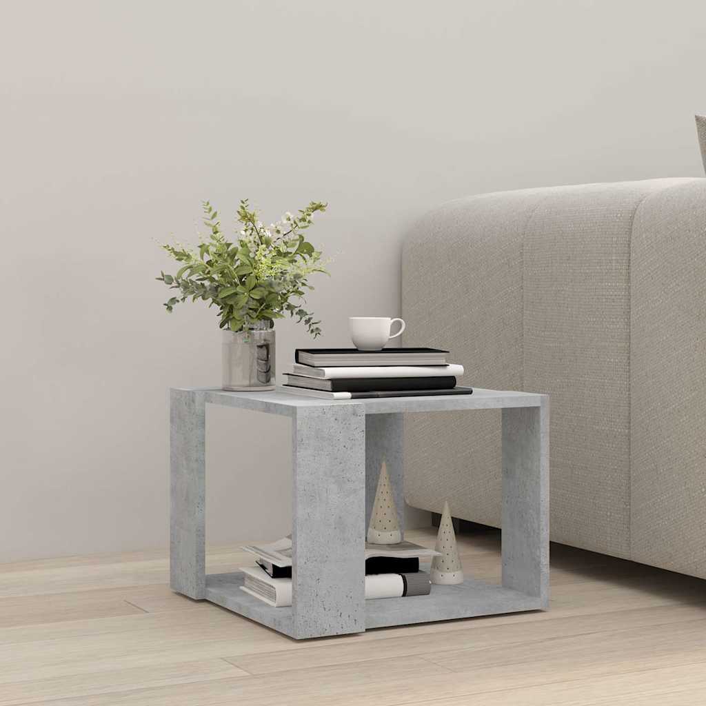 806314 vidaXL Coffee Table Concrete Grey 40x40x30 cm Engineered Wood