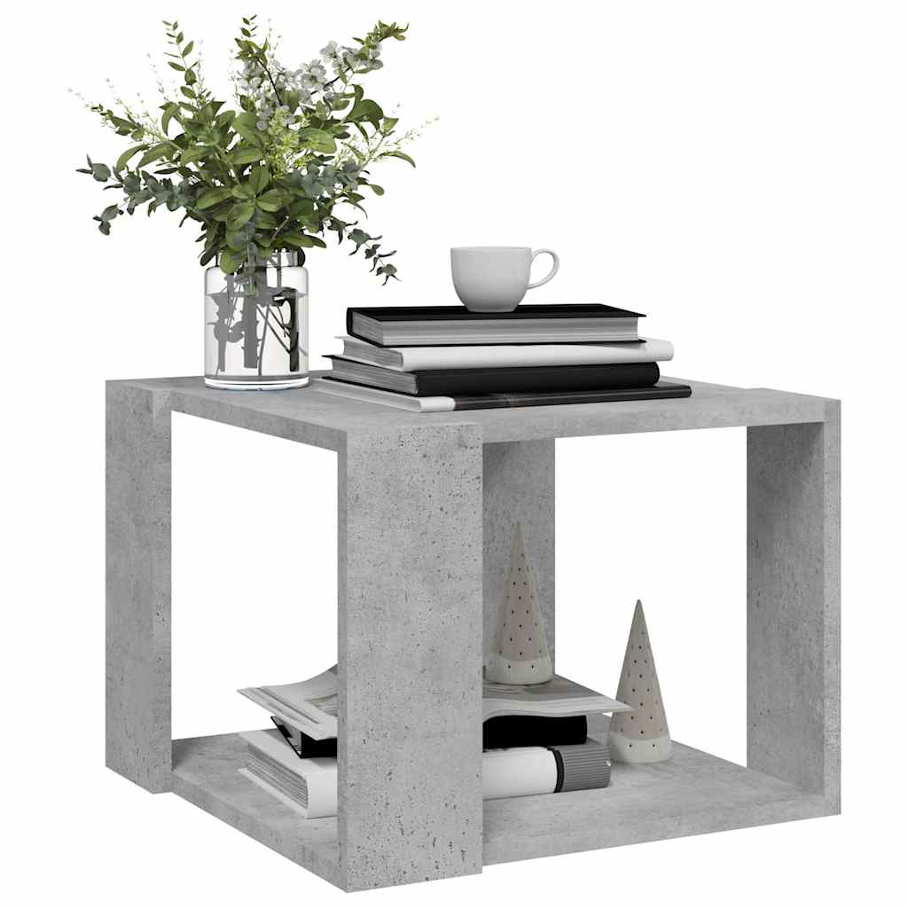 806314 vidaXL Coffee Table Concrete Grey 40x40x30 cm Engineered Wood