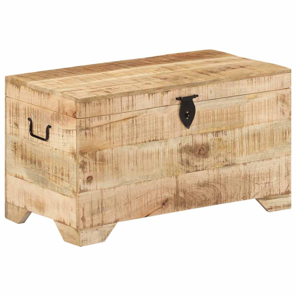 328293 vidaXL Storage Chest Solid Rough Mango Wood