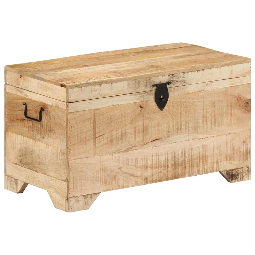 328293 vidaXL Storage Chest Solid Rough Mango Wood