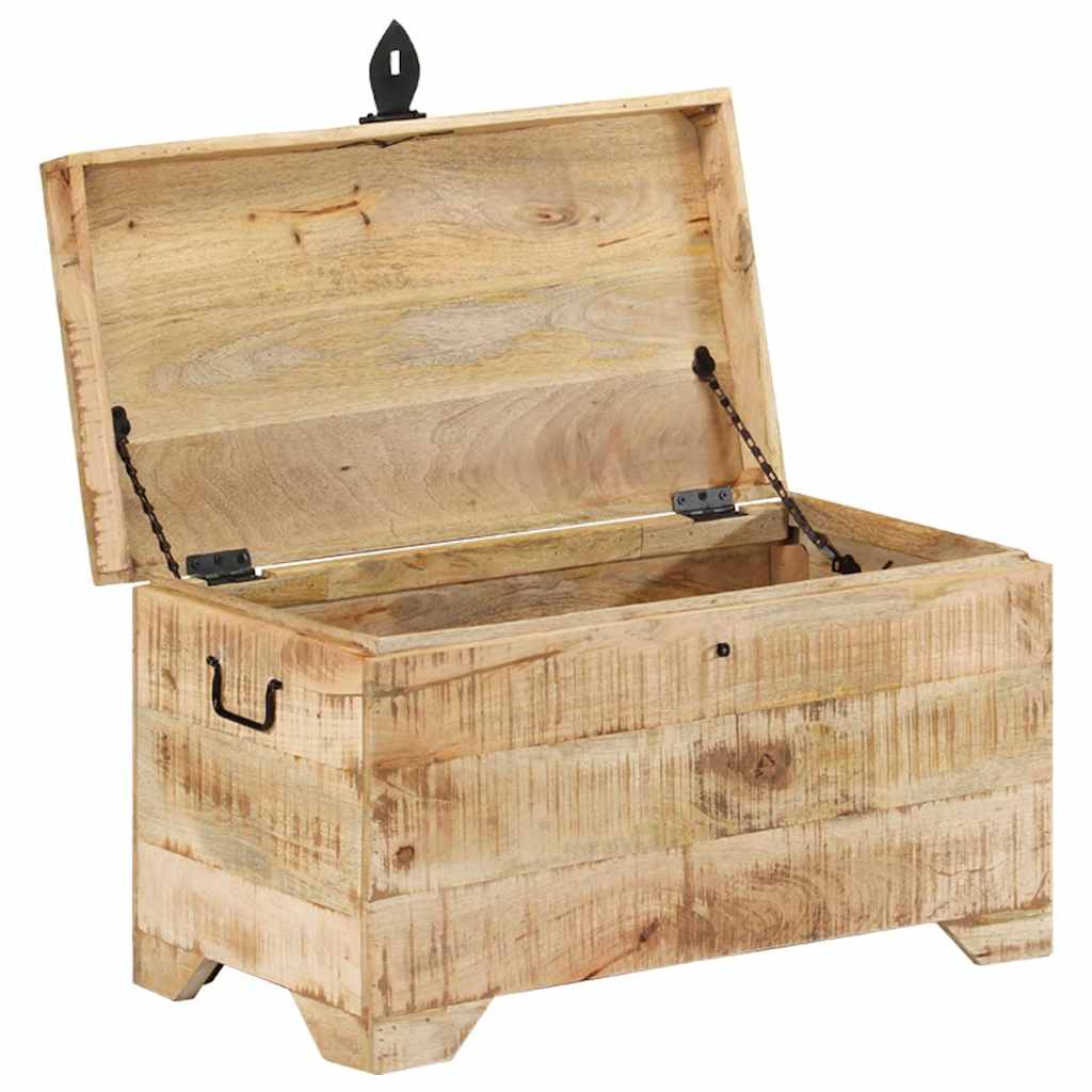 328293 vidaXL Storage Chest Solid Rough Mango Wood