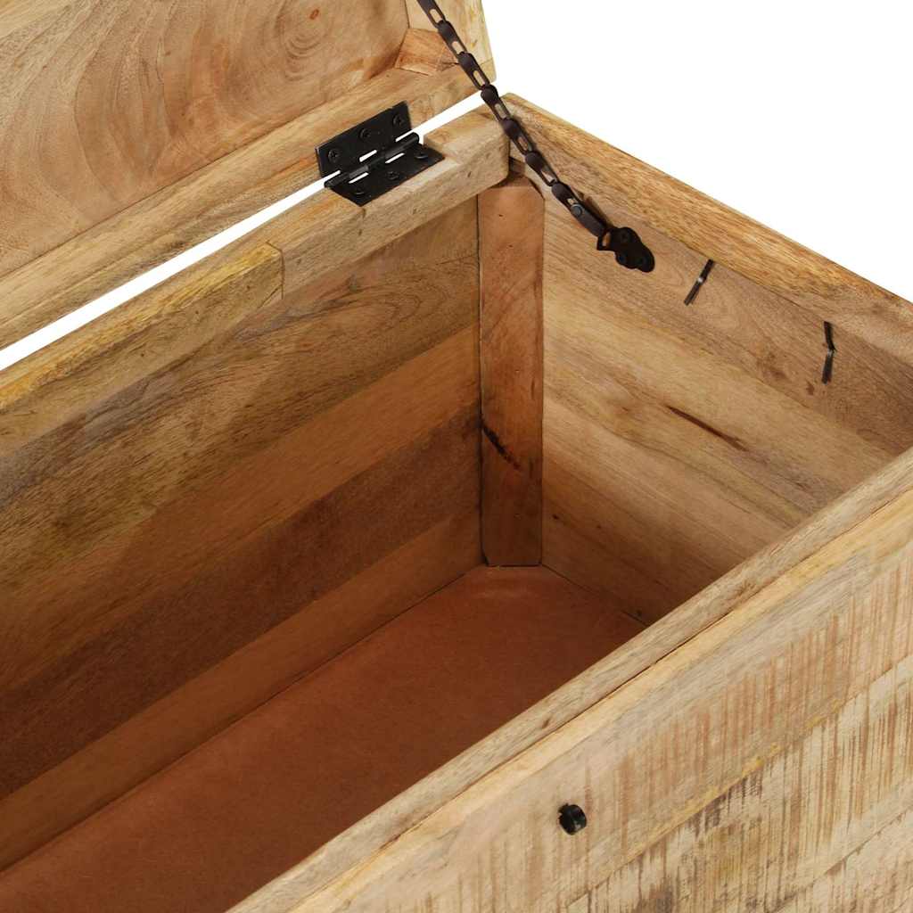 328293 vidaXL Storage Chest Solid Rough Mango Wood