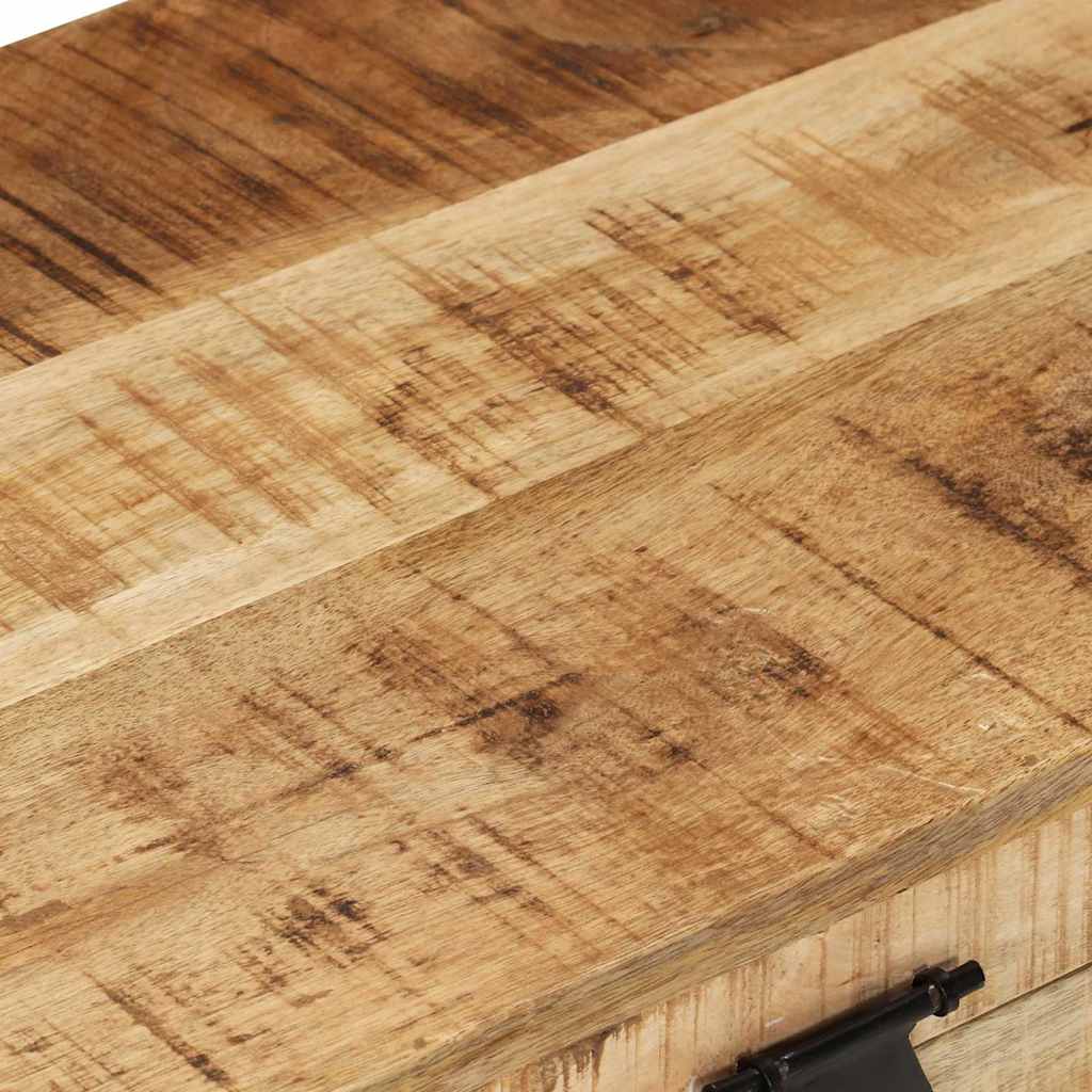328293 vidaXL Storage Chest Solid Rough Mango Wood
