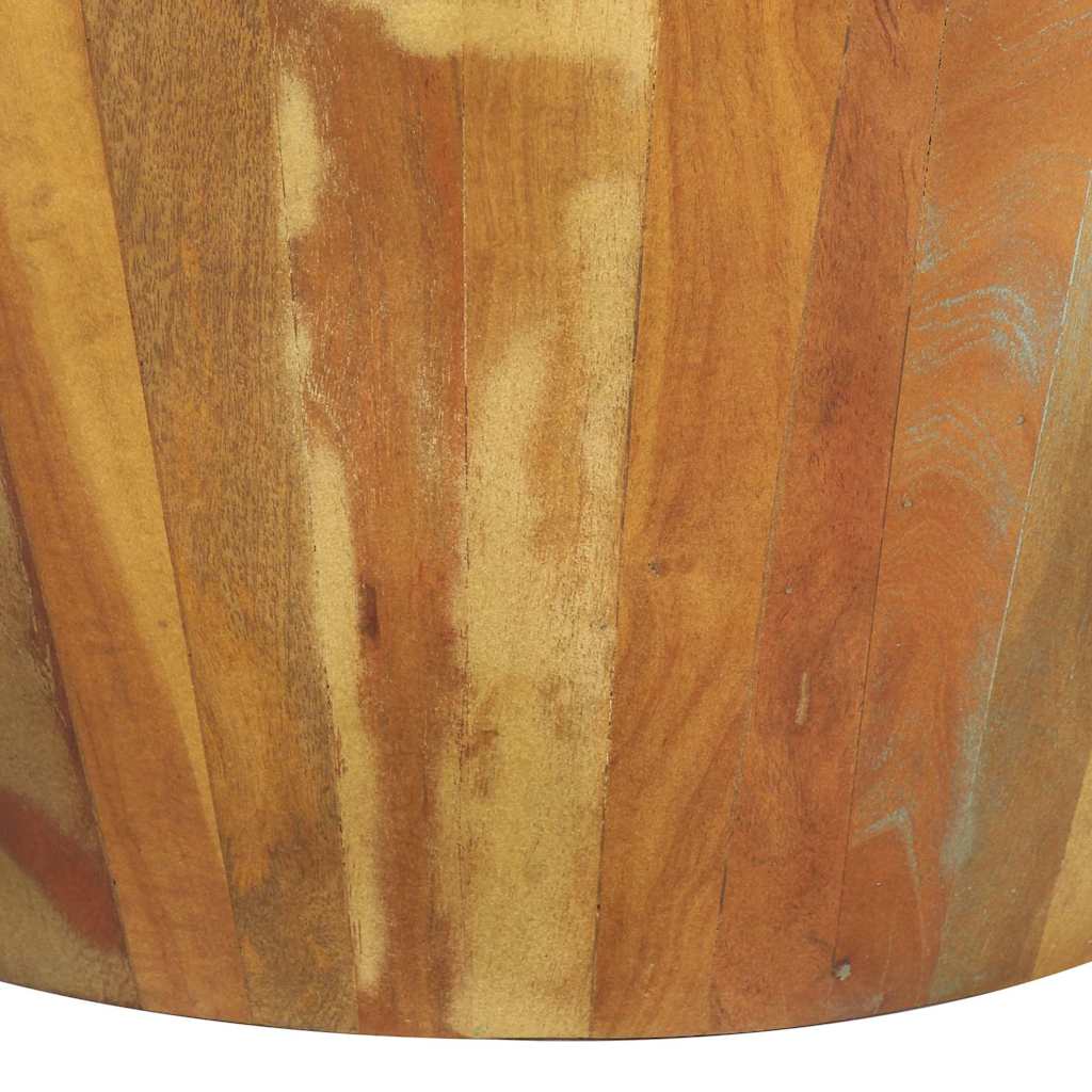 328301 vidaXL Coffee Table Ø65x31 cm Solid Reclaimed Wood