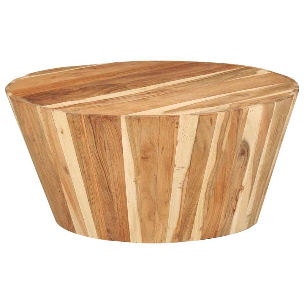 328302 vidaXL Coffee Table Ø65x31 cm Solid Acacia Wood