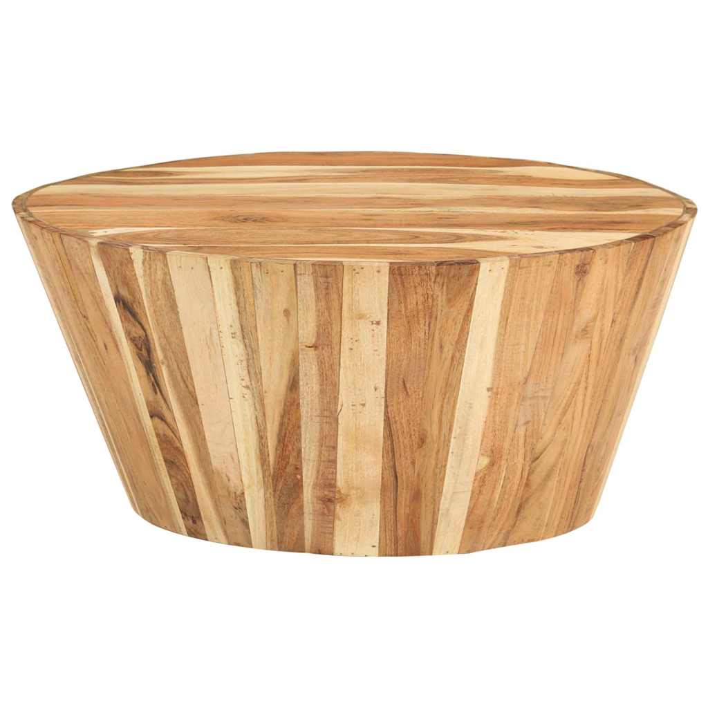 328302 vidaXL Coffee Table Ø65x31 cm Solid Acacia Wood