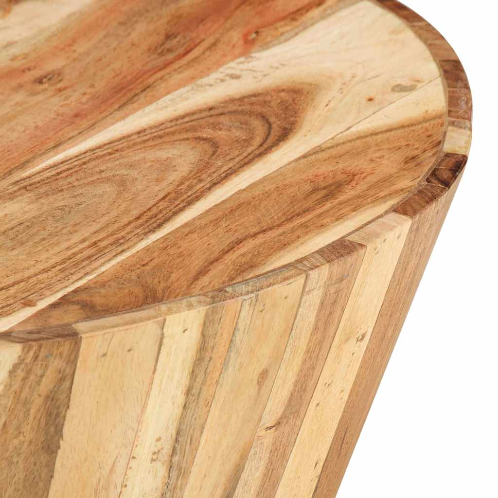 328302 vidaXL Coffee Table Ø65x31 cm Solid Acacia Wood