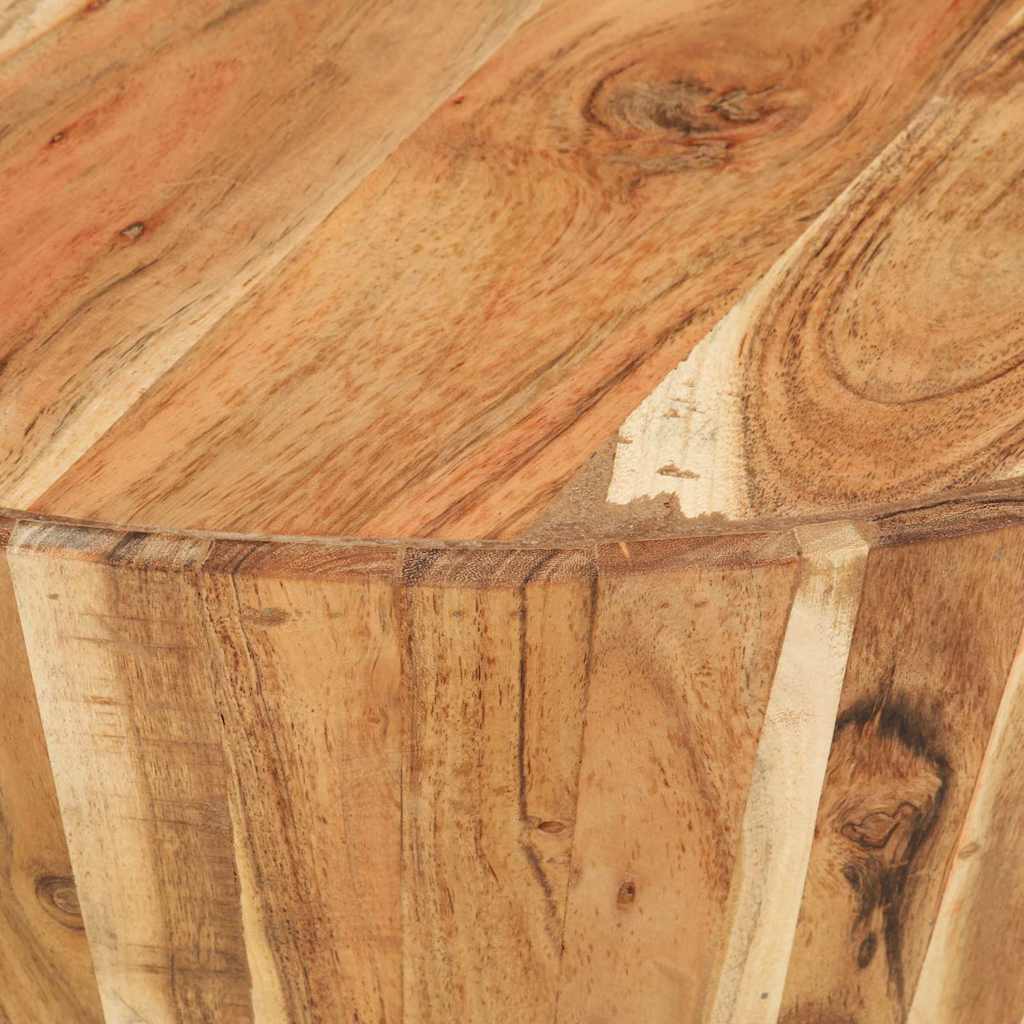 328302 vidaXL Coffee Table Ø65x31 cm Solid Acacia Wood