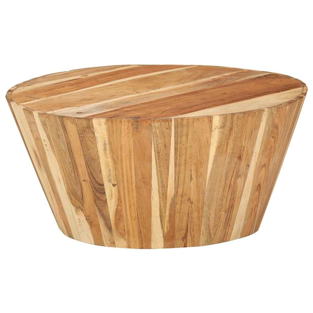 328302 vidaXL Coffee Table Ø65x31 cm Solid Acacia Wood