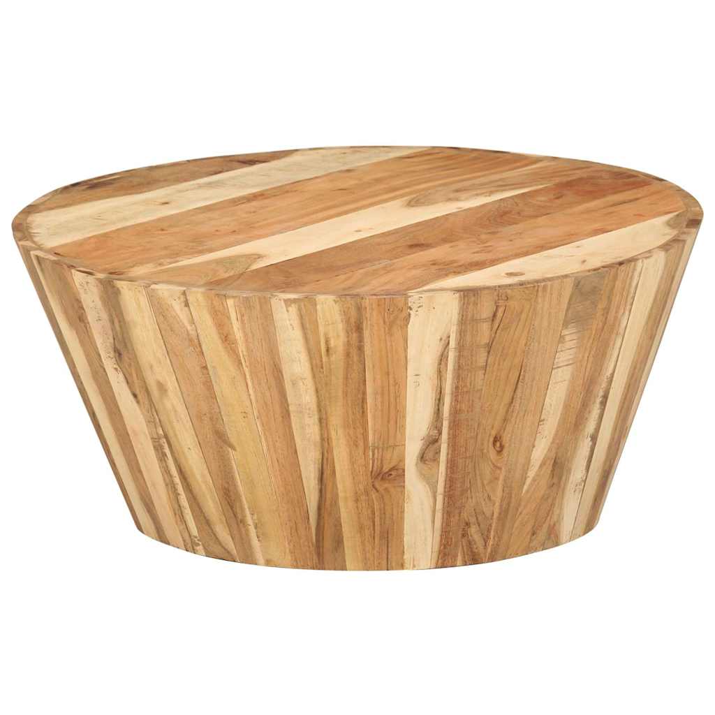 328302 vidaXL Coffee Table Ø65x31 cm Solid Acacia Wood