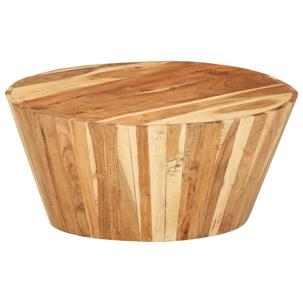 328302 vidaXL Coffee Table Ø65x31 cm Solid Acacia Wood