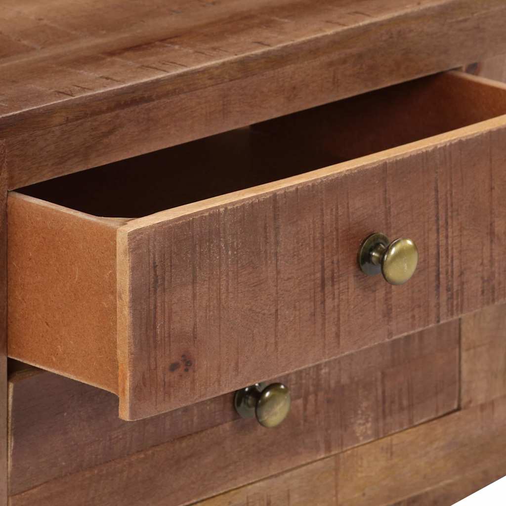 328303 vidaXL TV Cabinet 110x30x40 cm Rough Mango Wood
