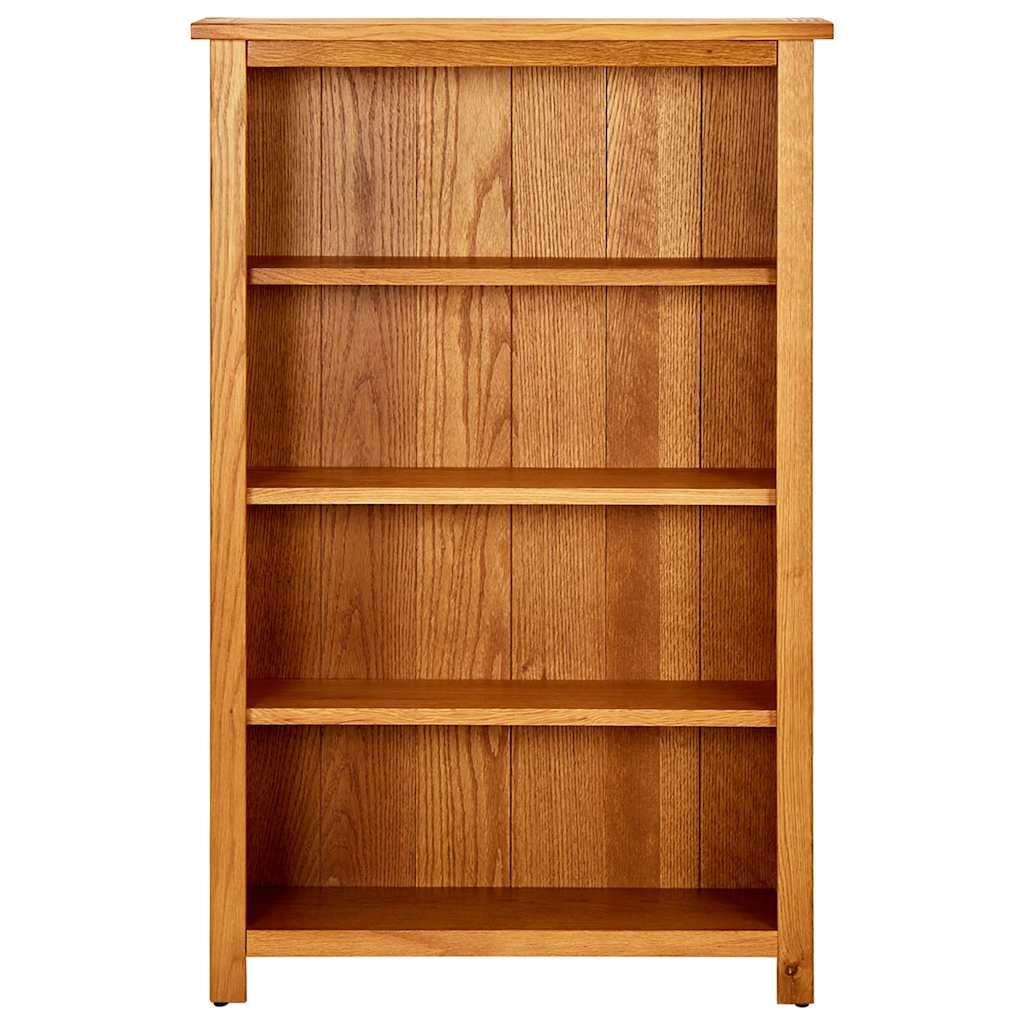 331735 vidaXL 4-Tier Bookcase 70x22x110 cm Solid Oak Wood