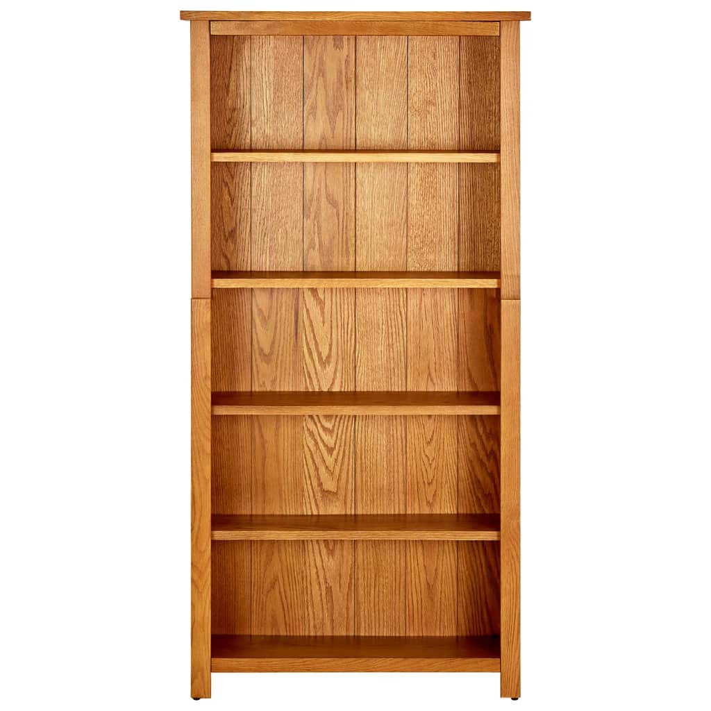 Bookcase | Natural Oak | Solid Oak Wood | Bookcase | Rectangular