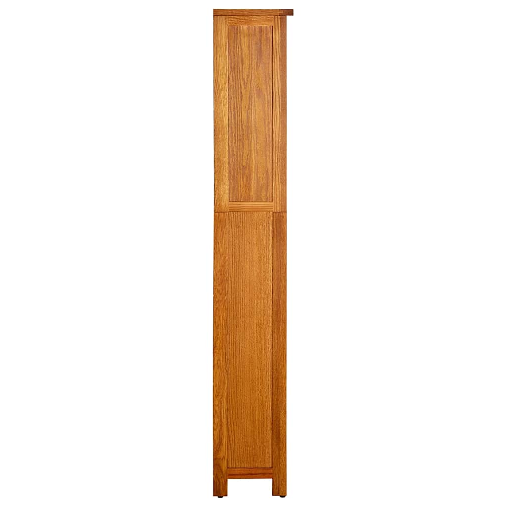 331736 vidaXL 5-Tier Bookcase 70x22x140 cm Solid Oak Wood
