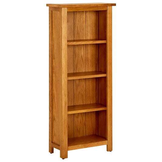 Bookcase | Natural Oak | Solid oak wood with oak veneered MDF | Medium