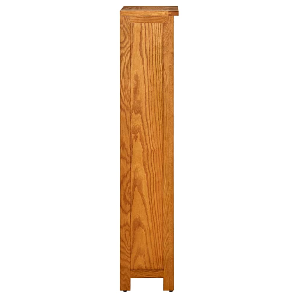 331740 vidaXL 4-Tier Bookcase 45x22x110 cm Solid Oak Wood