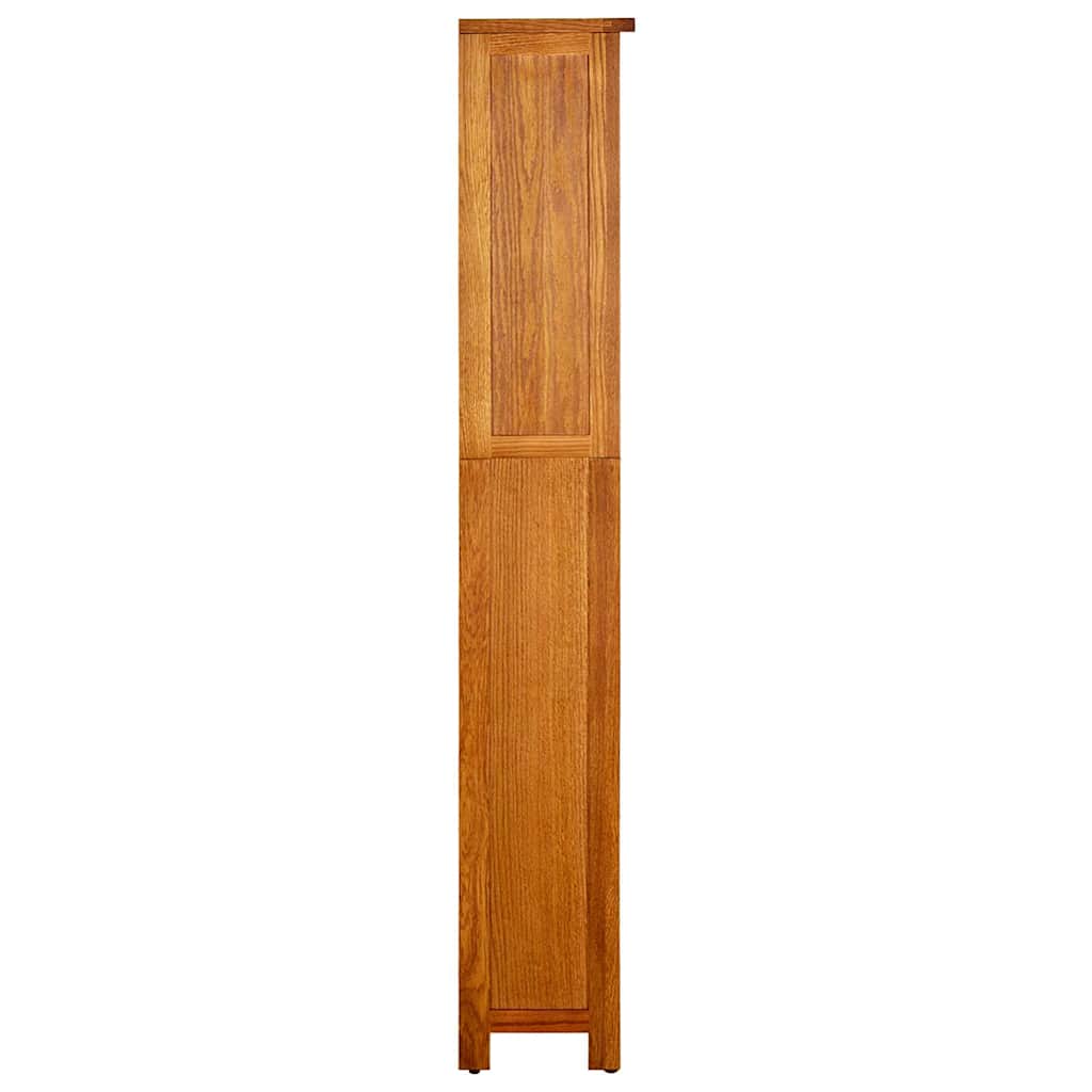 331741 vidaXL 5-Tier Bookcase 45x22x140 cm Solid Oak Wood