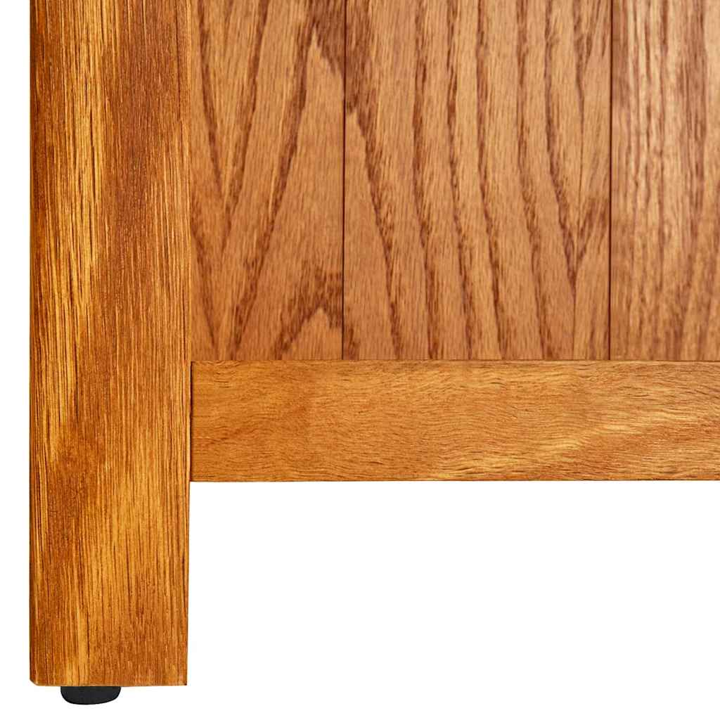 331741 vidaXL 5-Tier Bookcase 45x22x140 cm Solid Oak Wood