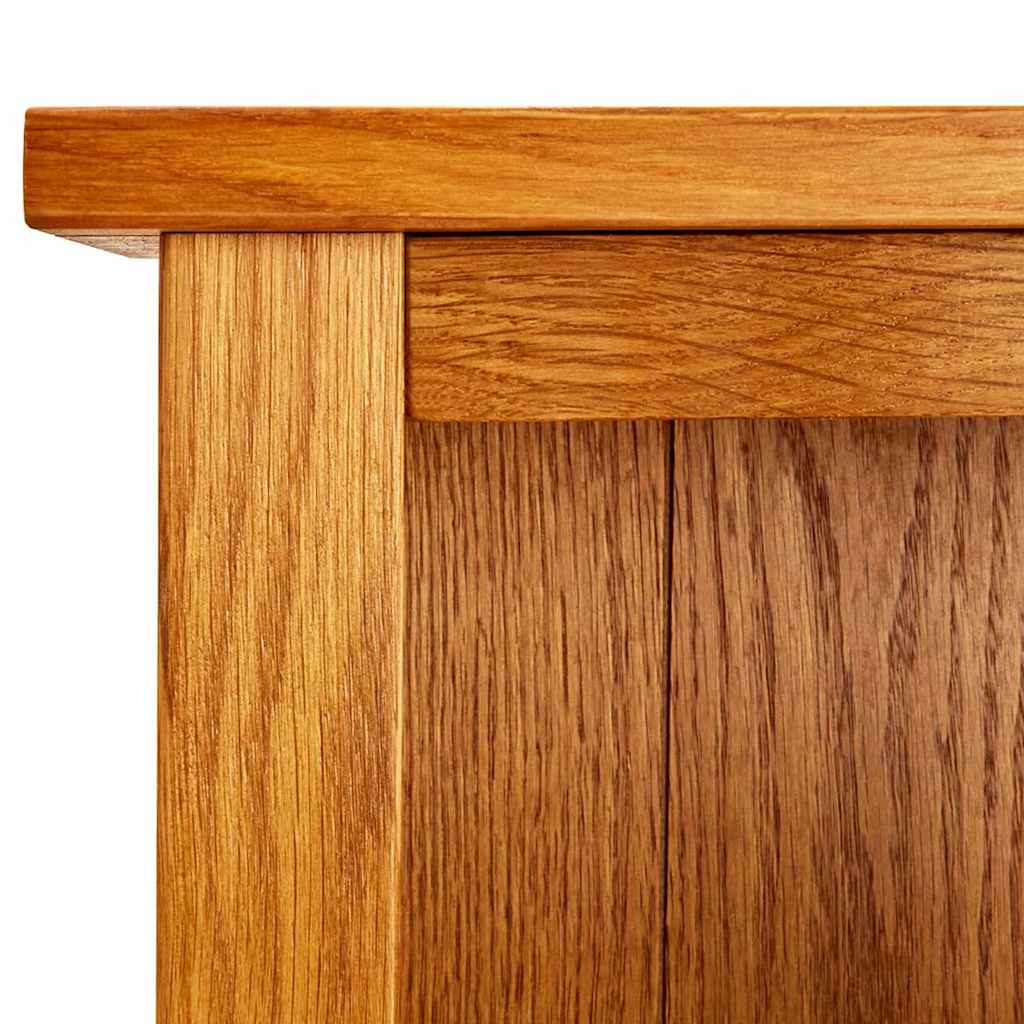 331743 vidaXL 7-Tier Bookcase 60x22x200 cm Solid Oak Wood