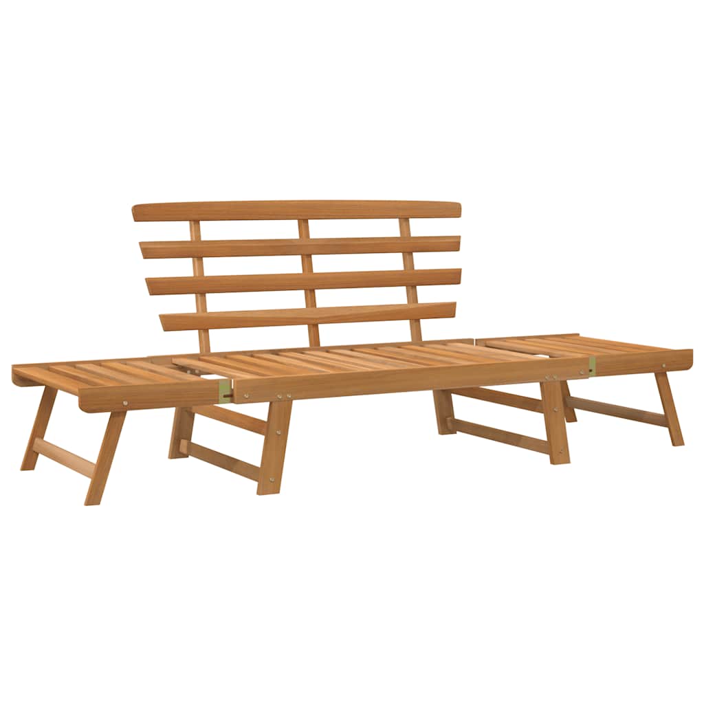 Garden Bench | Brown | Solid acacia wood | Large
