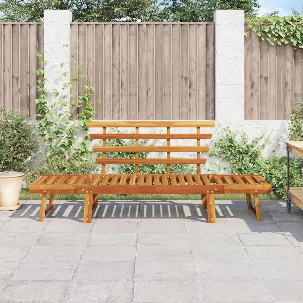 Garden Bench | Brown | Solid acacia wood | Large