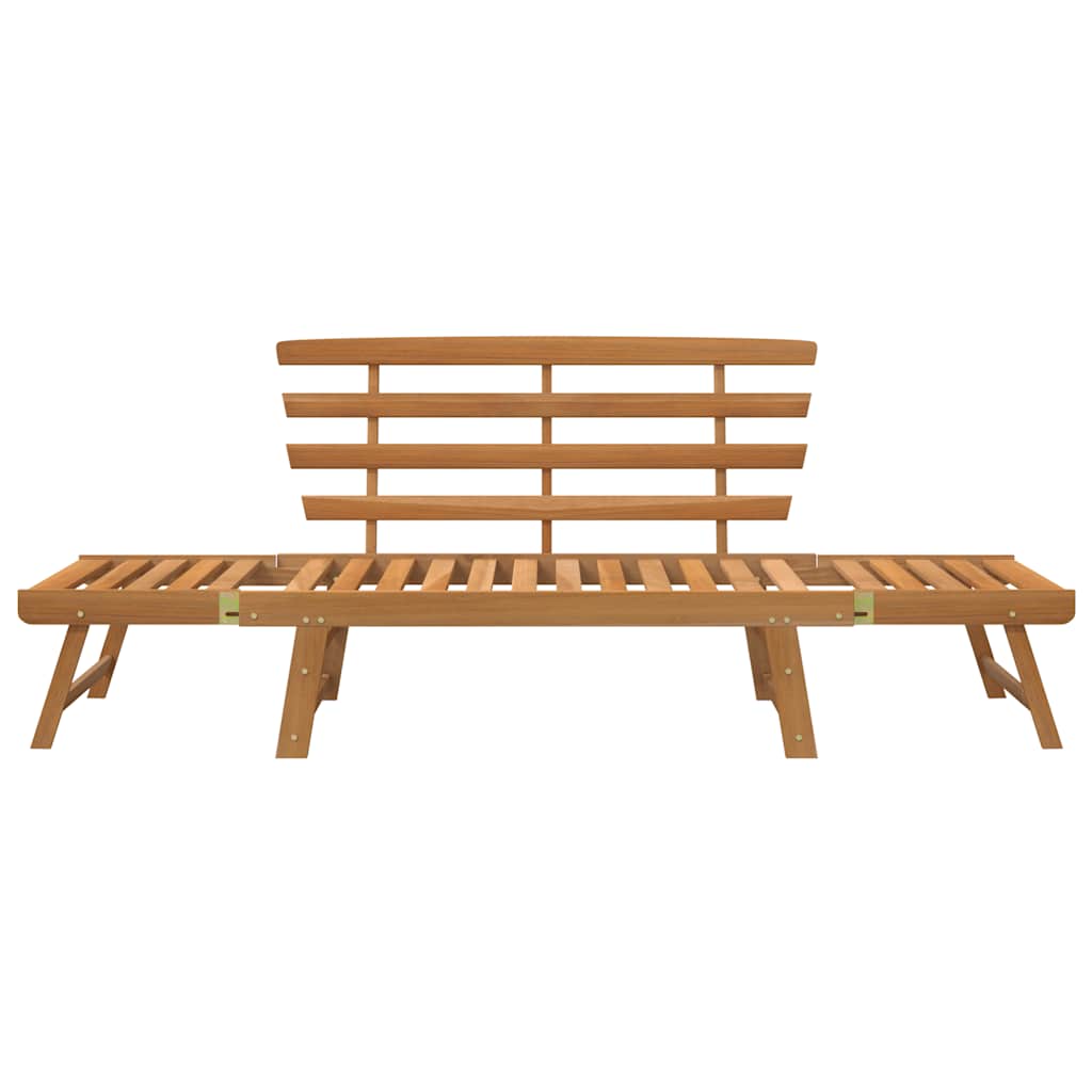 Garden Bench | Brown | Solid acacia wood | Large