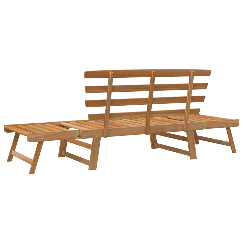 Garden Bench | Brown | Solid acacia wood | Large