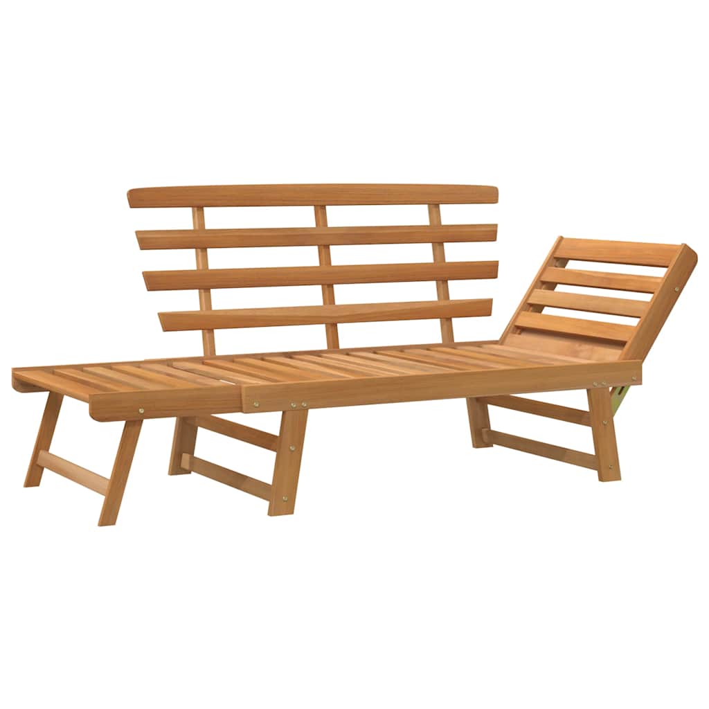 Garden Bench | Brown | Solid acacia wood | Large