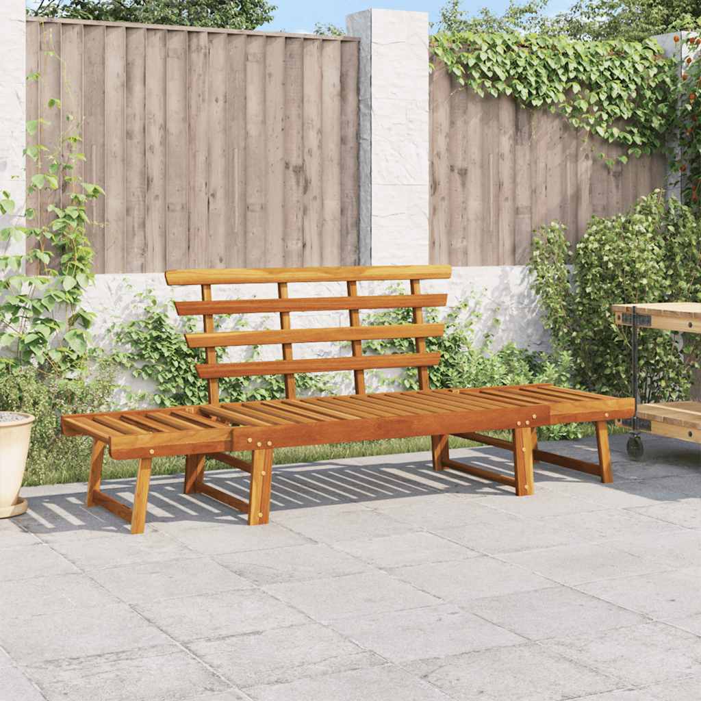 Garden Bench | Brown | Solid acacia wood | Large