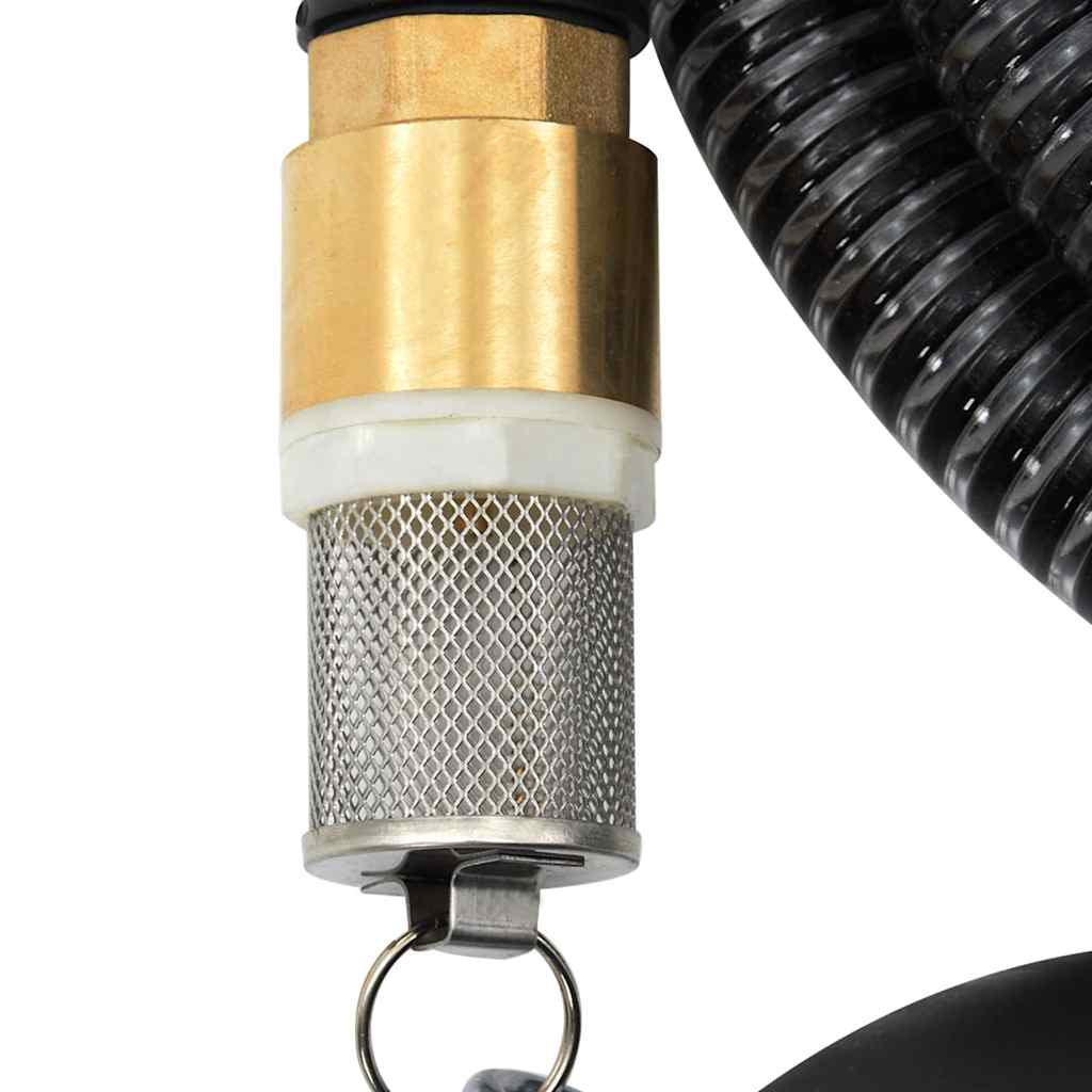 Suction Hose with Brass Connectors Black 1,1" 25 m PVC