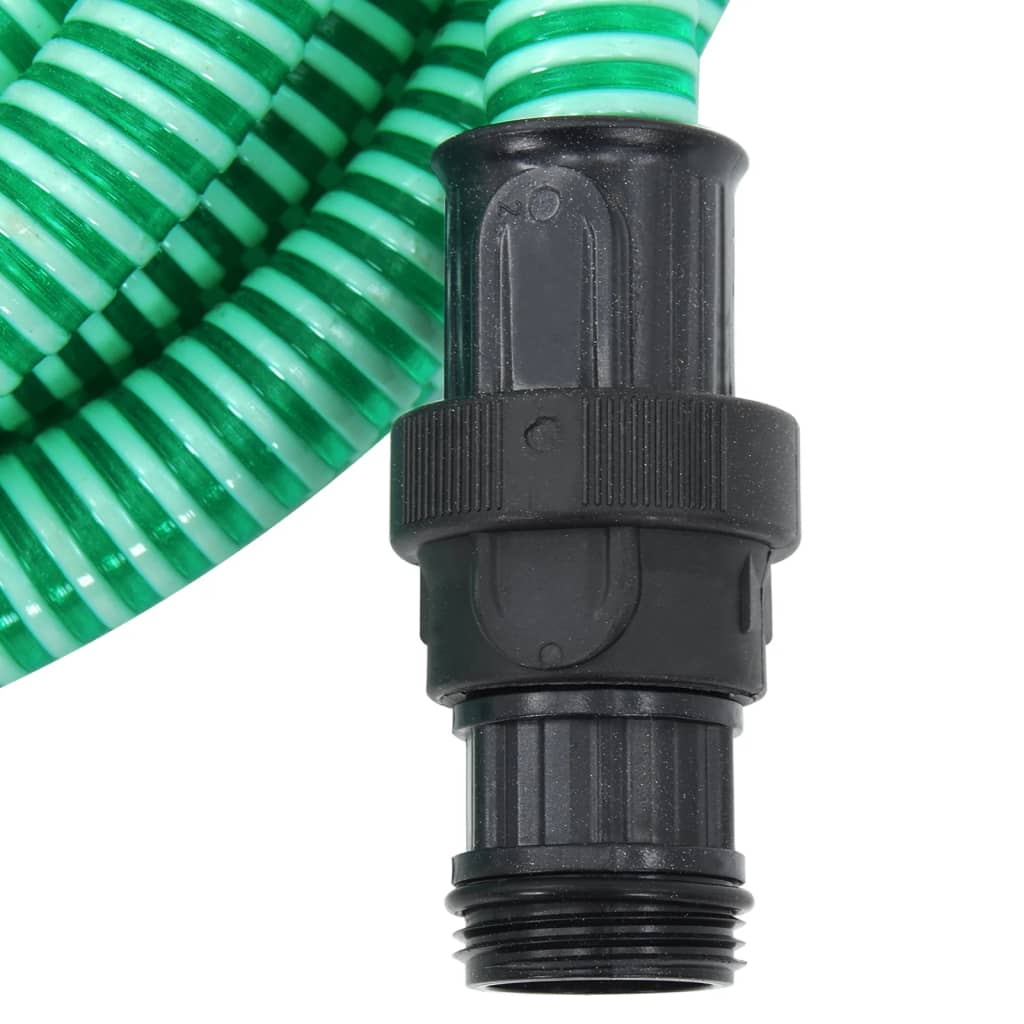 vidaXL Suction Hose with PVC Connectors Green 1" 4 m PVC