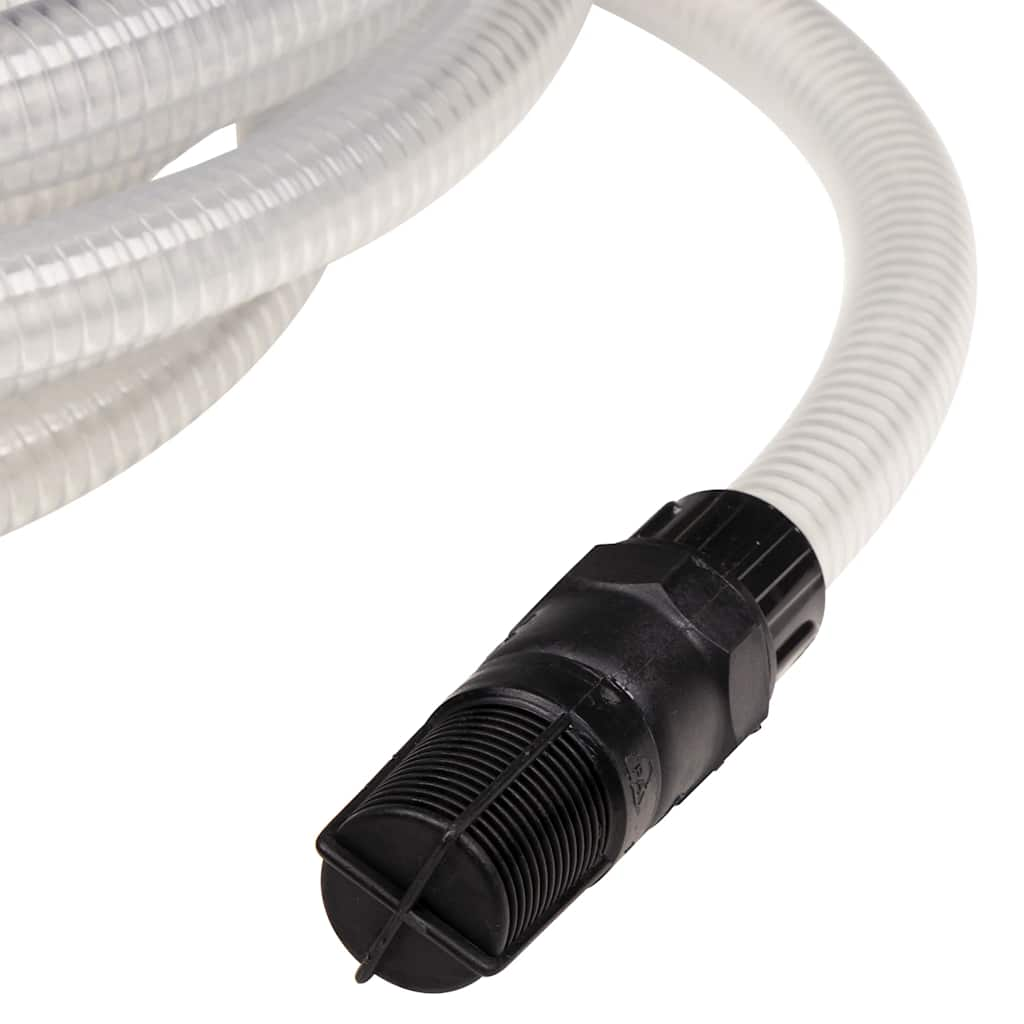 vidaXL Suction Hose with PVC Connectors Transparent 1 10 m PVC