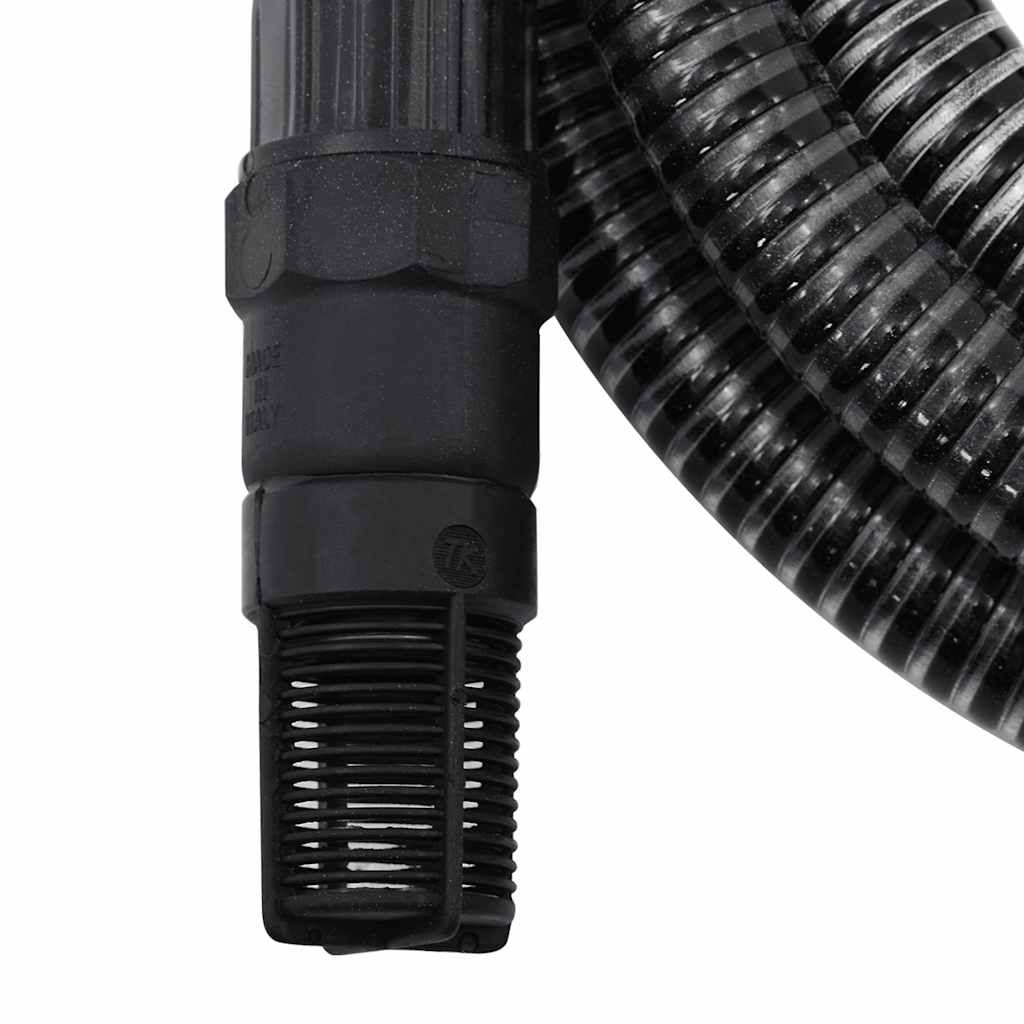 Suction Hose with PVC Connectors Black 1" 7 m PVC