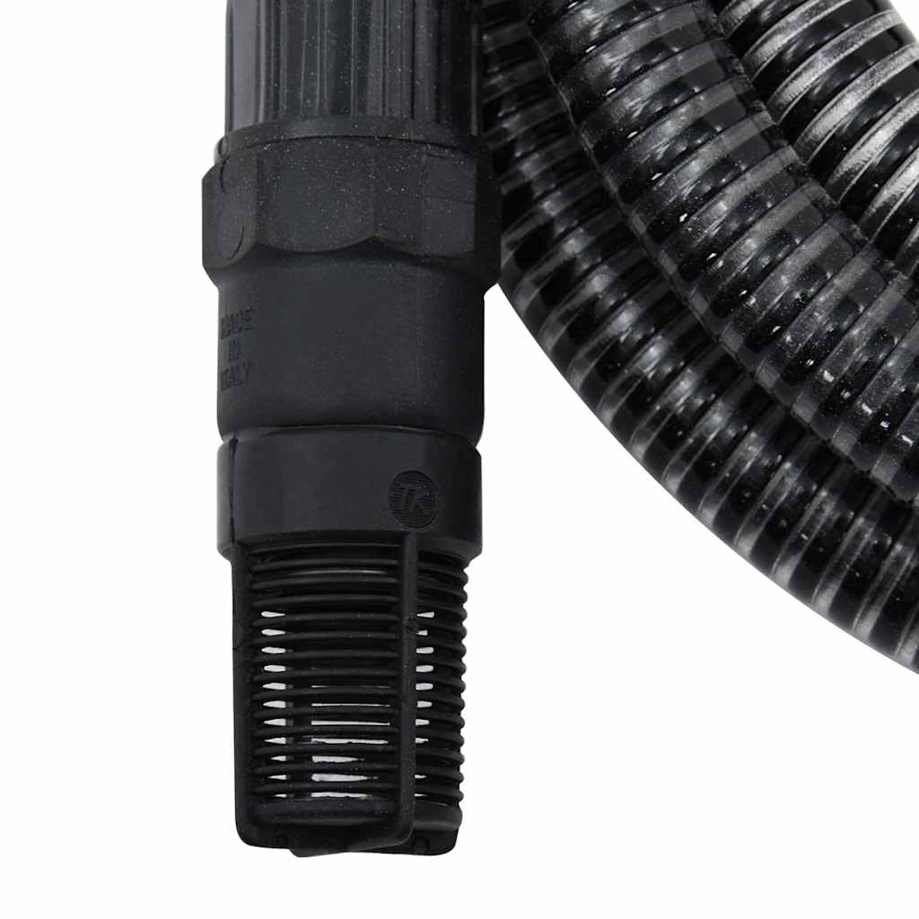 Suction Hose with PVC Connectors Black 1" 7 m PVC