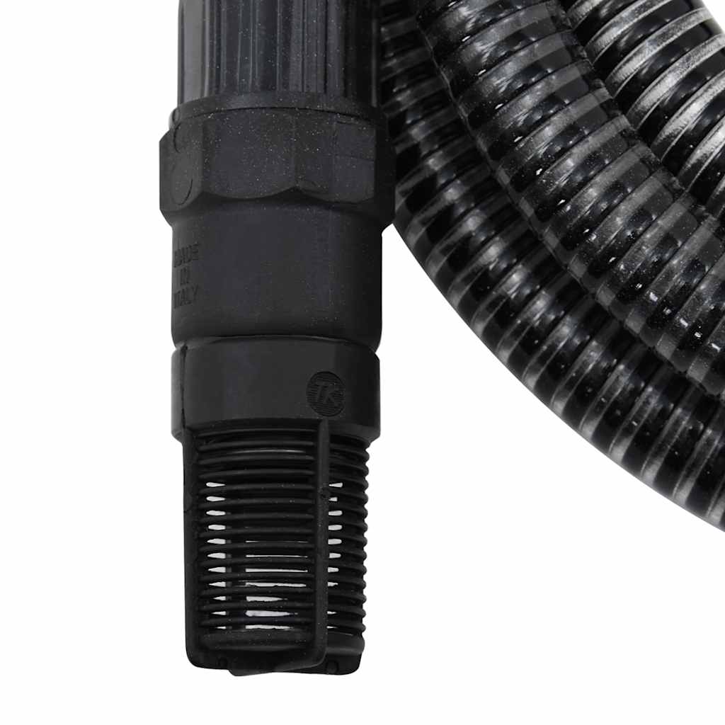Suction Hose | Black | PVC | 10 m | Durable | Suction Hose | Cylindrical