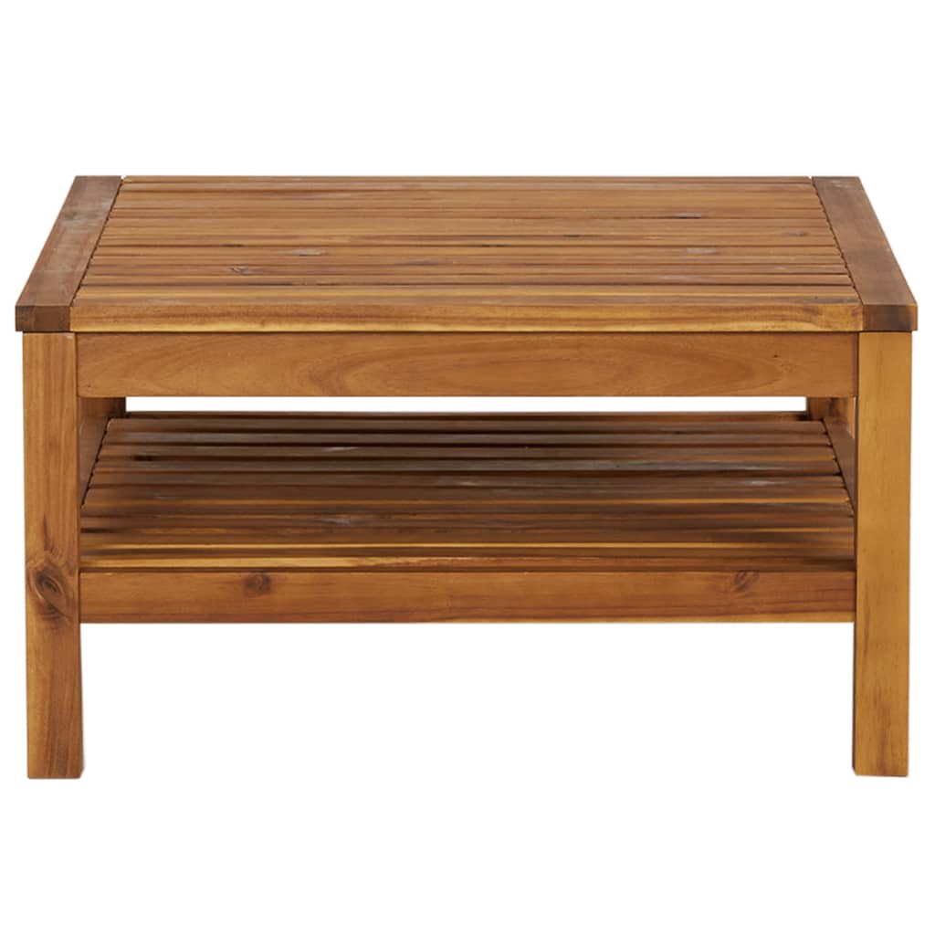 vidaXL Coffee Table 65x65x35 cm Solid Acacia Wood