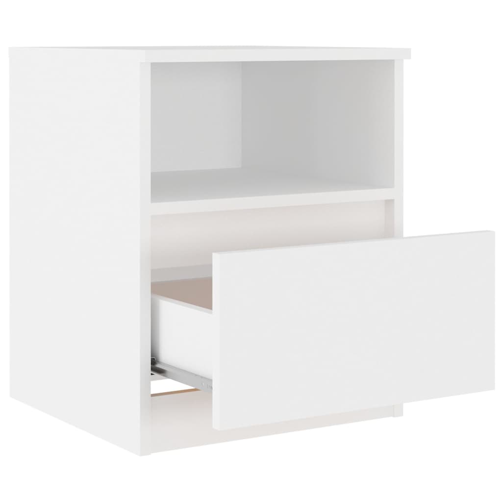 Bed Cabinet | White | Engineered wood | Medium | Bed Cabinet | Square